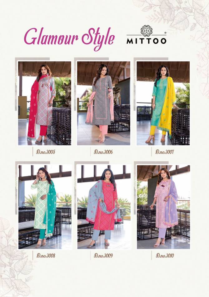 Glamour Style By Mittoo Muslin Printed Designer Kurti With Bottom Dupatta Wholesale Shop In Surat